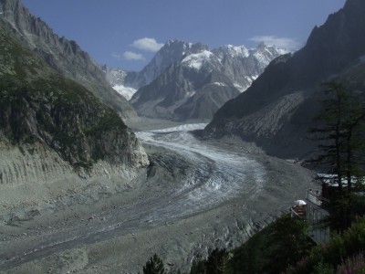 Mont-Blanc - widok z Nord Grande